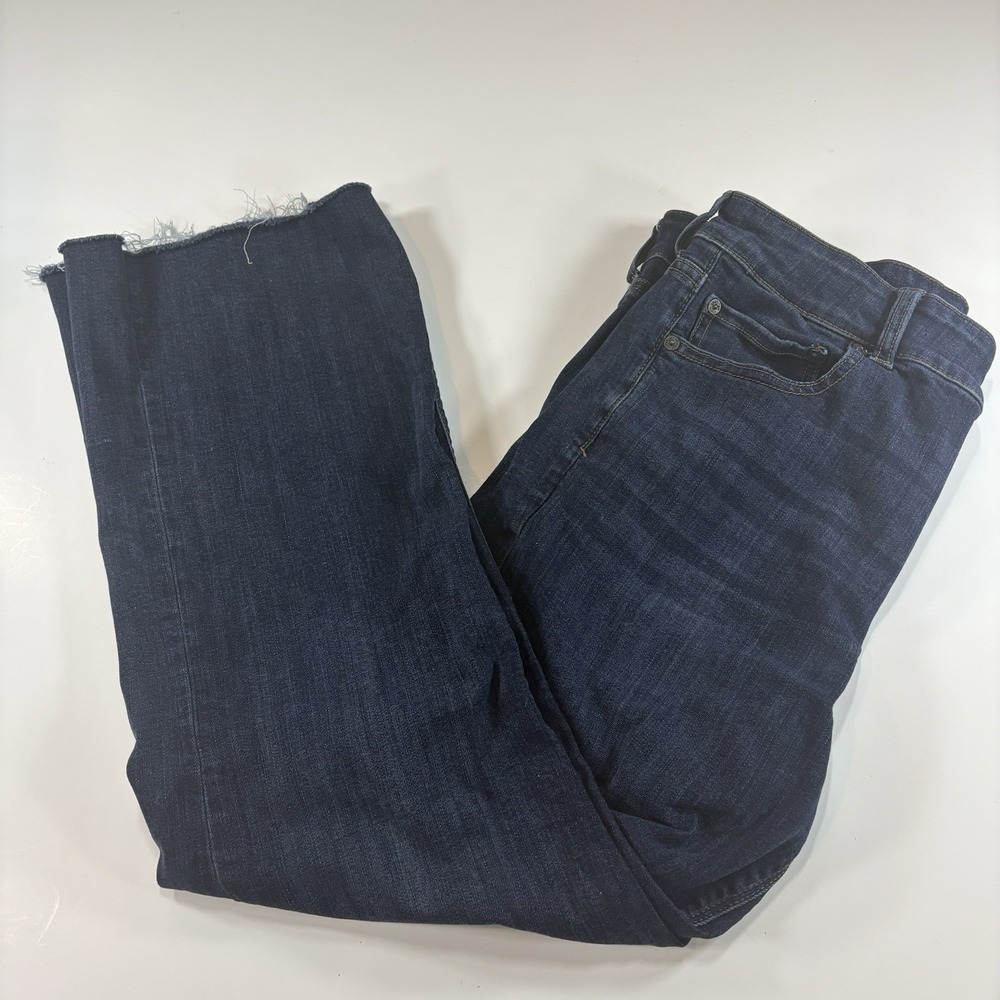 American Eagle Super Stretch Hi-Rise Size 16R Raw Hem Modern Retro‎ Edgy Casual